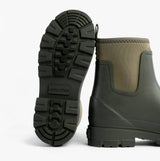 Mud Dogs BROOKE Womens Ankle Neoprene Wellies Dark Green