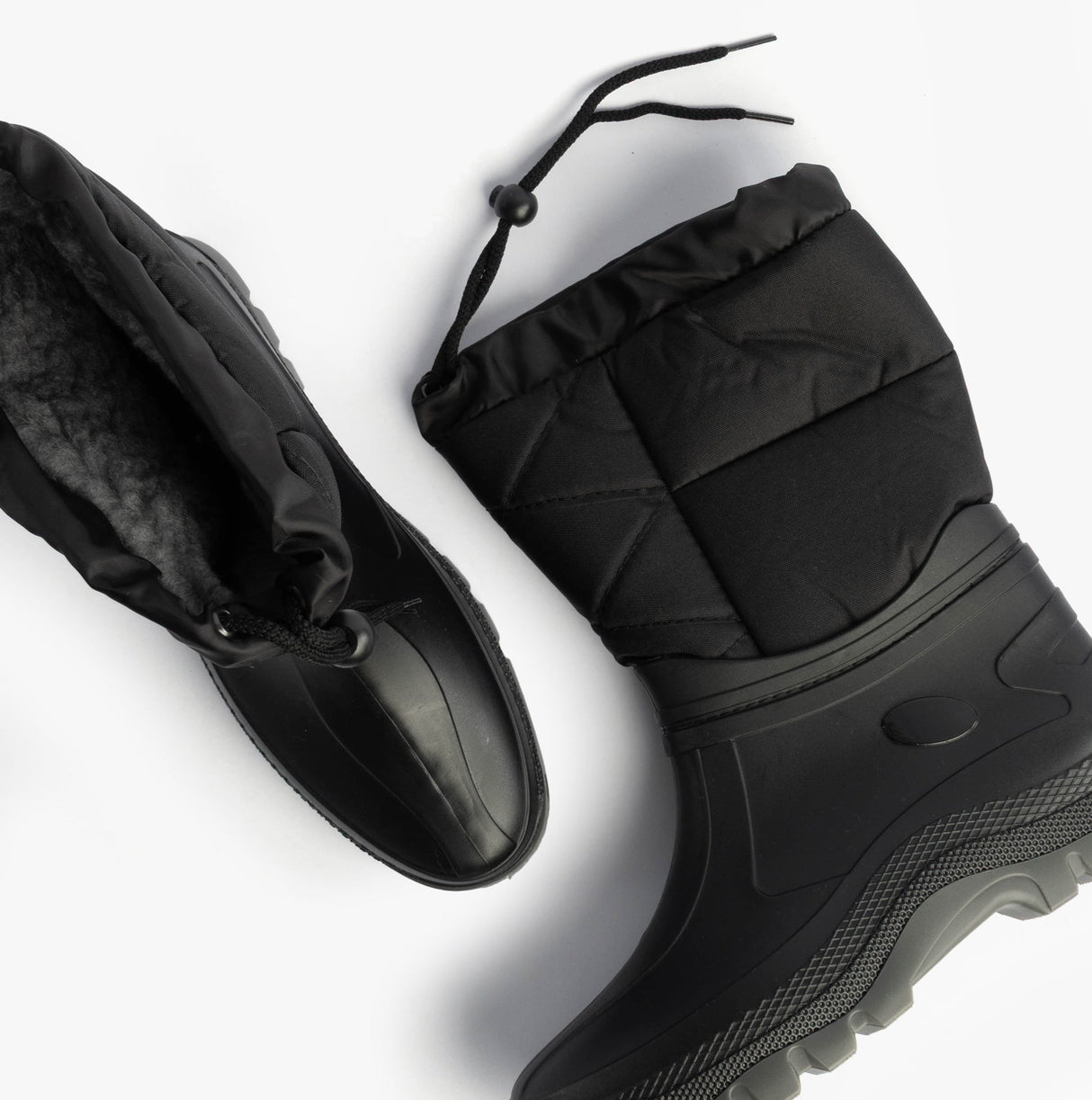 Mud Dogs NORDIC Mens Warm Lined Boots Black