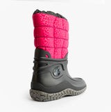 Mud Dogs NORDIC Womens Warm Lined Boots Pink/Black Leopard