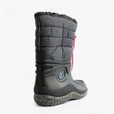 Mud Dogs NORDIC Womens Warm Lined Boots Black/Pink Leopard