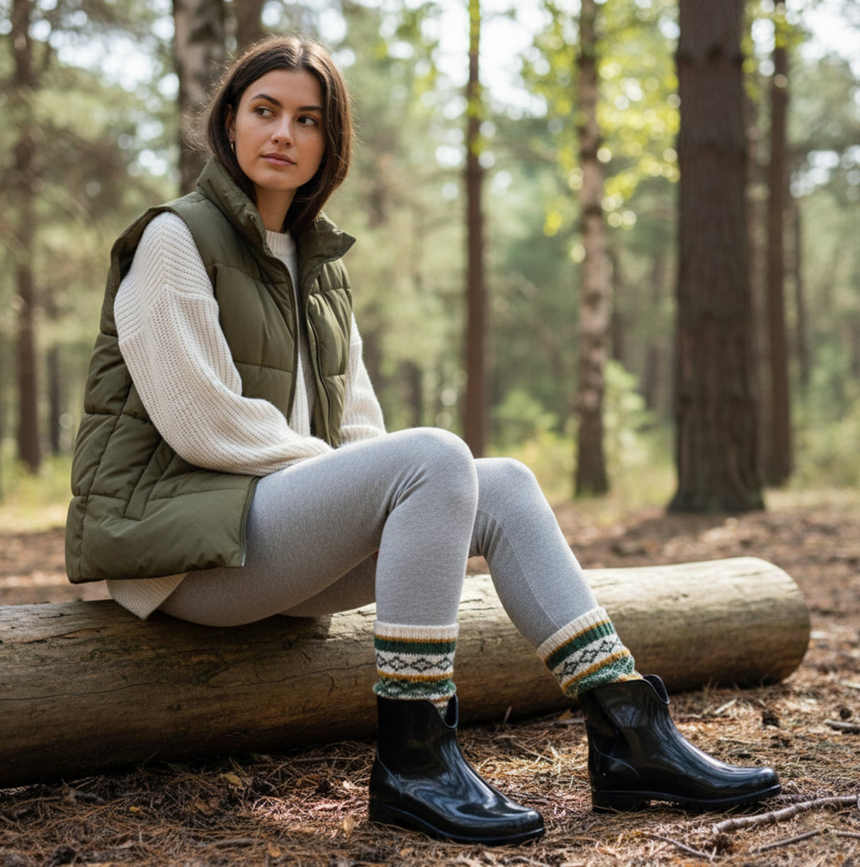 Mud Dogs PAOLA Womens Ankle Wellies Black