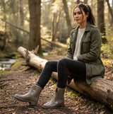 Mud Dogs PAOLA Womens Ankle Wellies Clay