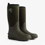 Mud Dogs RUTLAND TALL Neoprene Wellies Olive