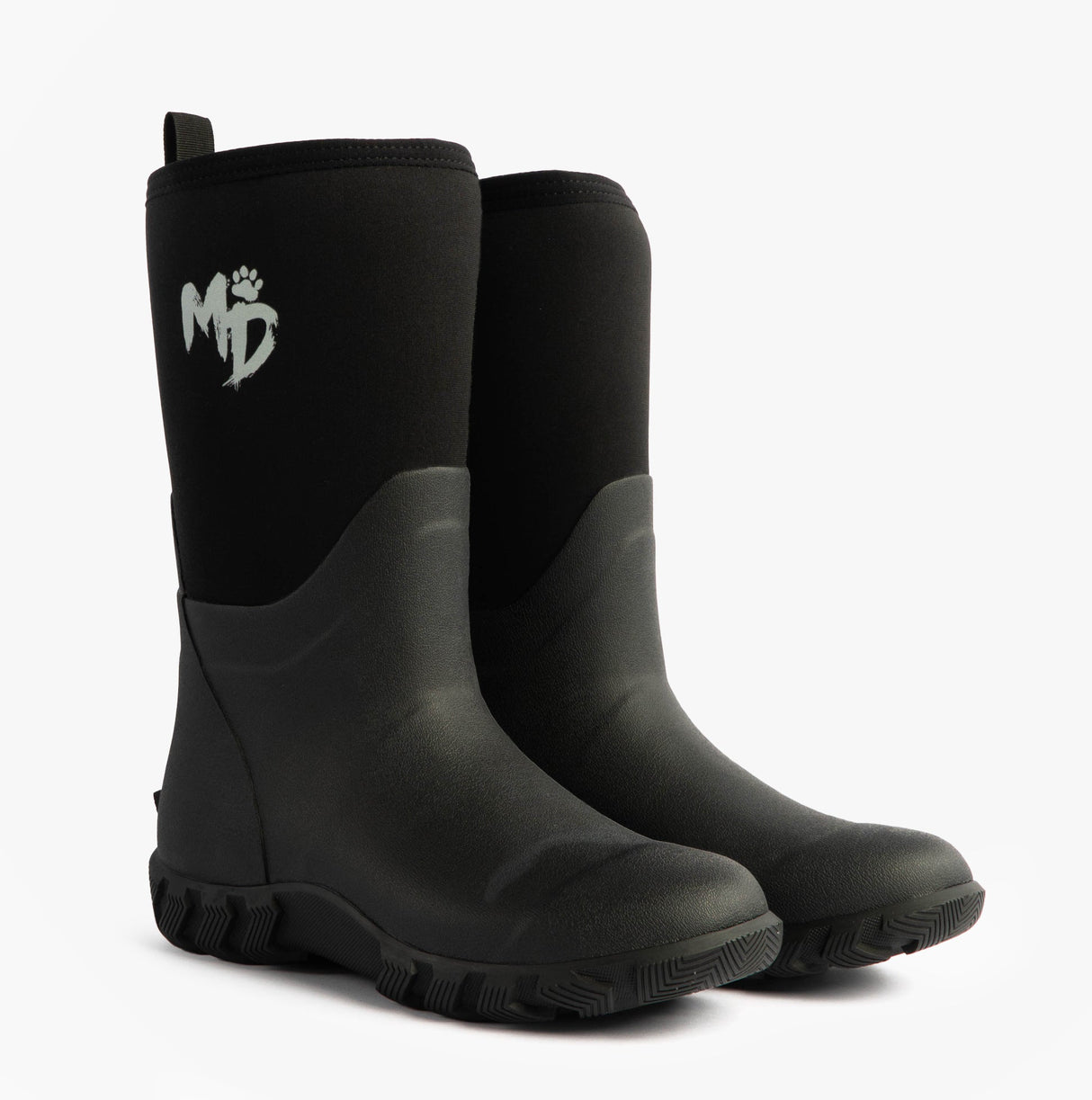 Mud Dogs RUTLAND MID Unisex Neoprene Wellies Black