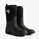 Mud Dogs RUTLAND MID Unisex Neoprene Wellies Black
