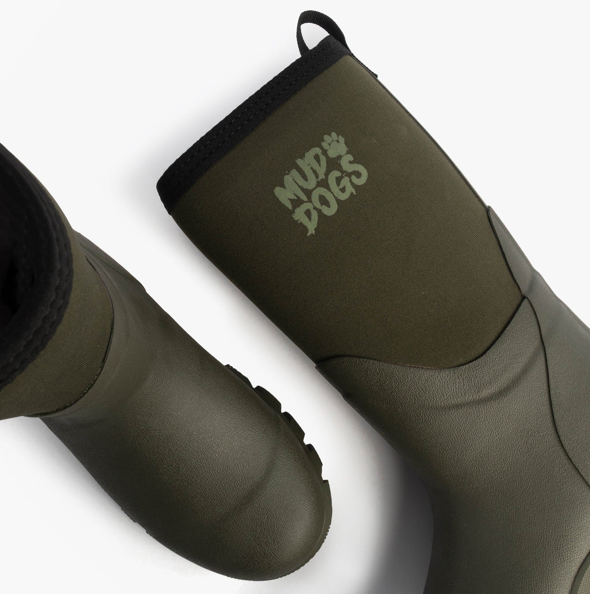 Mud Dogs RUTLAND MID Unisex Neoprene Wellies Olive
