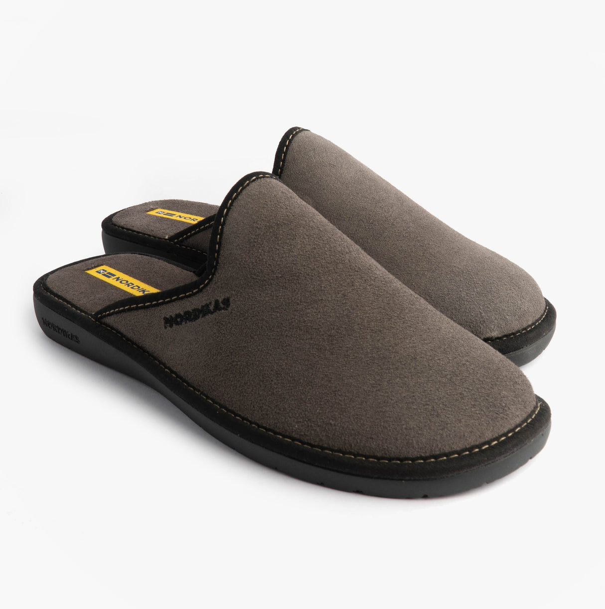 Nordikas 131 DUBLIN Mens Mule Slippers Grey