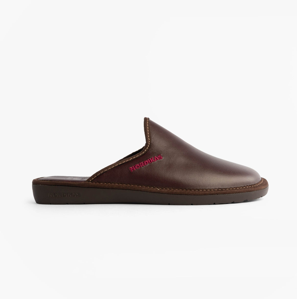 Nordikas 131 DUBLIN Mens Mule Slippers Burdeos Red