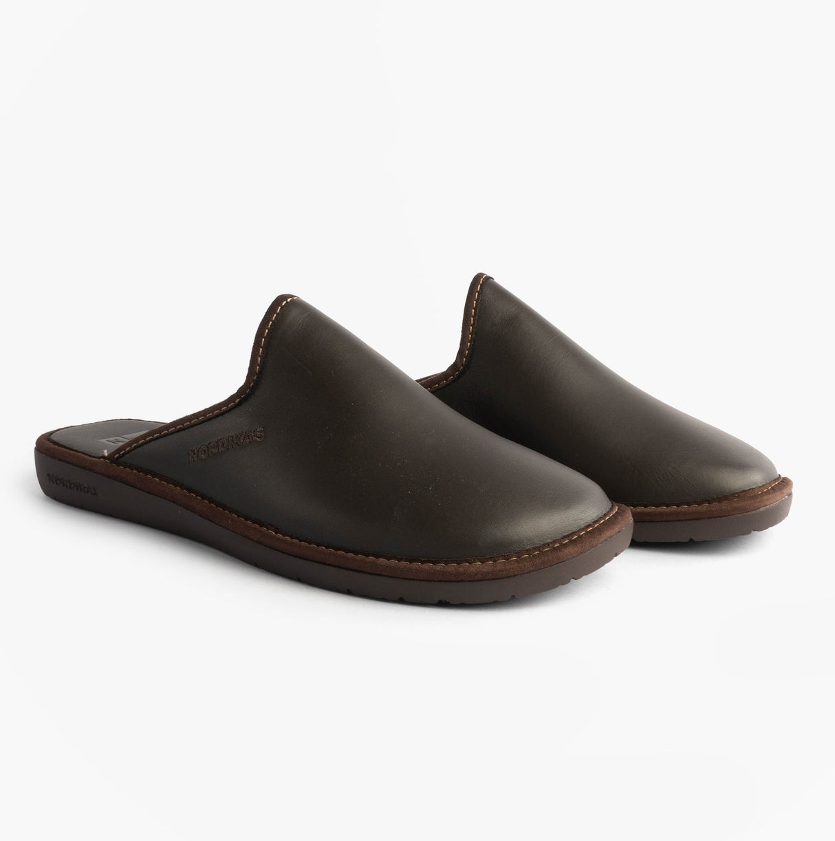 Nordikas 131 DUBLIN Mens Mule Slippers Moka