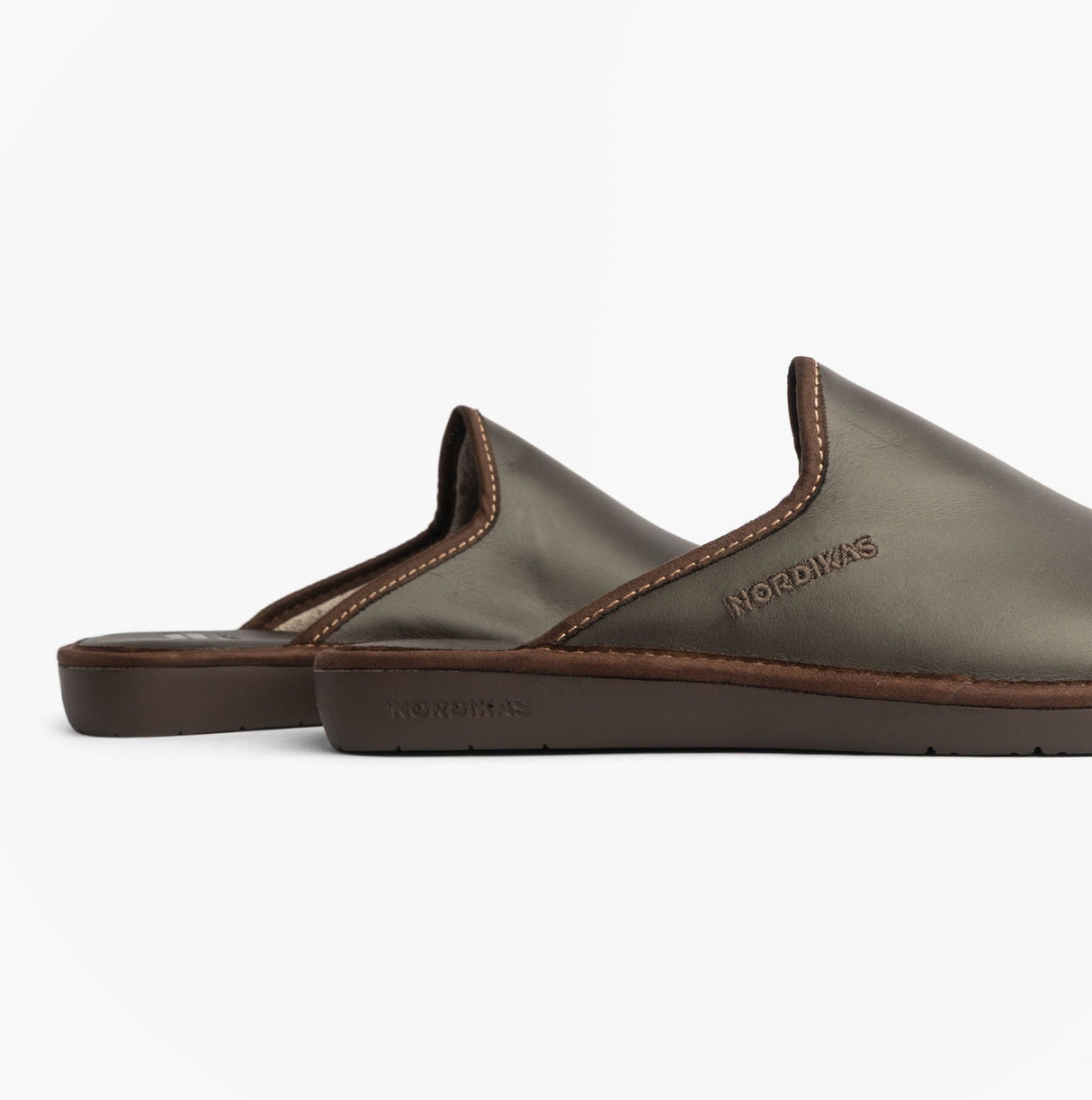 Nordikas 131 DUBLIN Mens Mule Slippers Moka