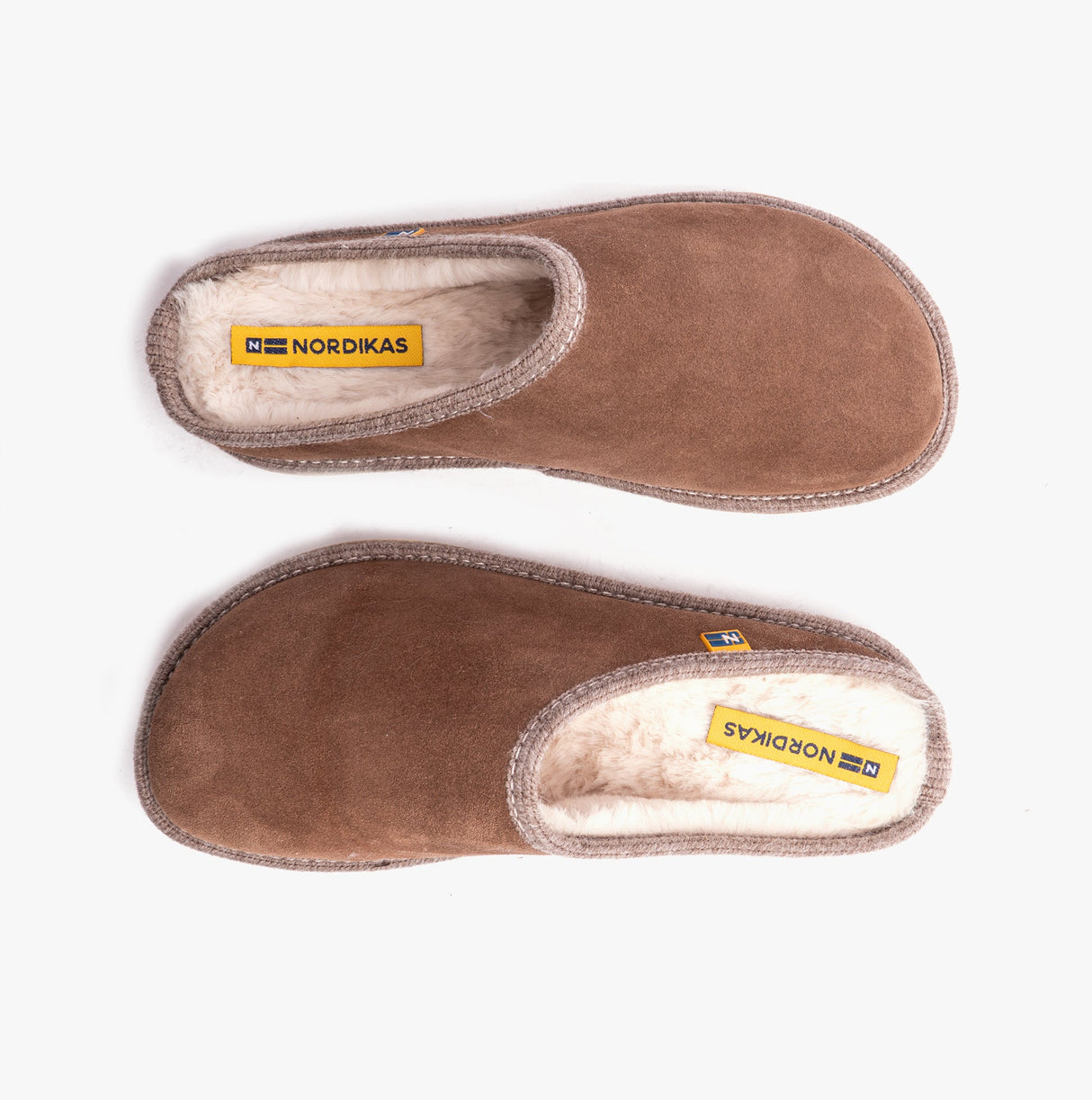 Nordikas AFELPADO PIEDRA Womens Mule Slippers Brown