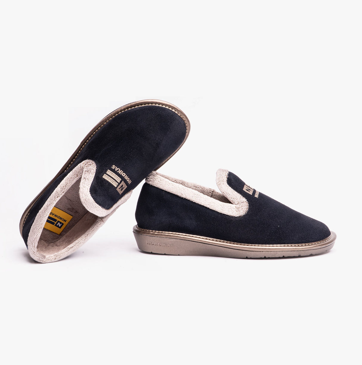 Nordikas AFELPADO MARINO Womens Full Slipper Marine Blue