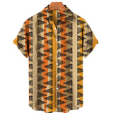 Men’s Summer Vintage V-Neck Shirt – Lightweight Casual Tee