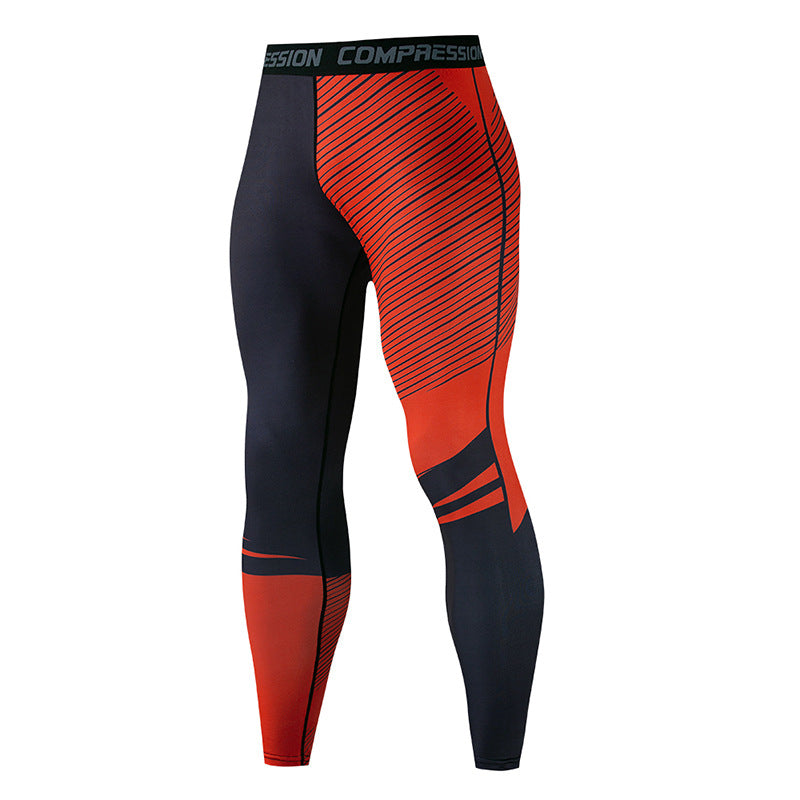 Sports Tight Trousers Men's Fitness Pants Quick-drying
