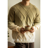 Diamond Lattice Sweater - Gradient Loose