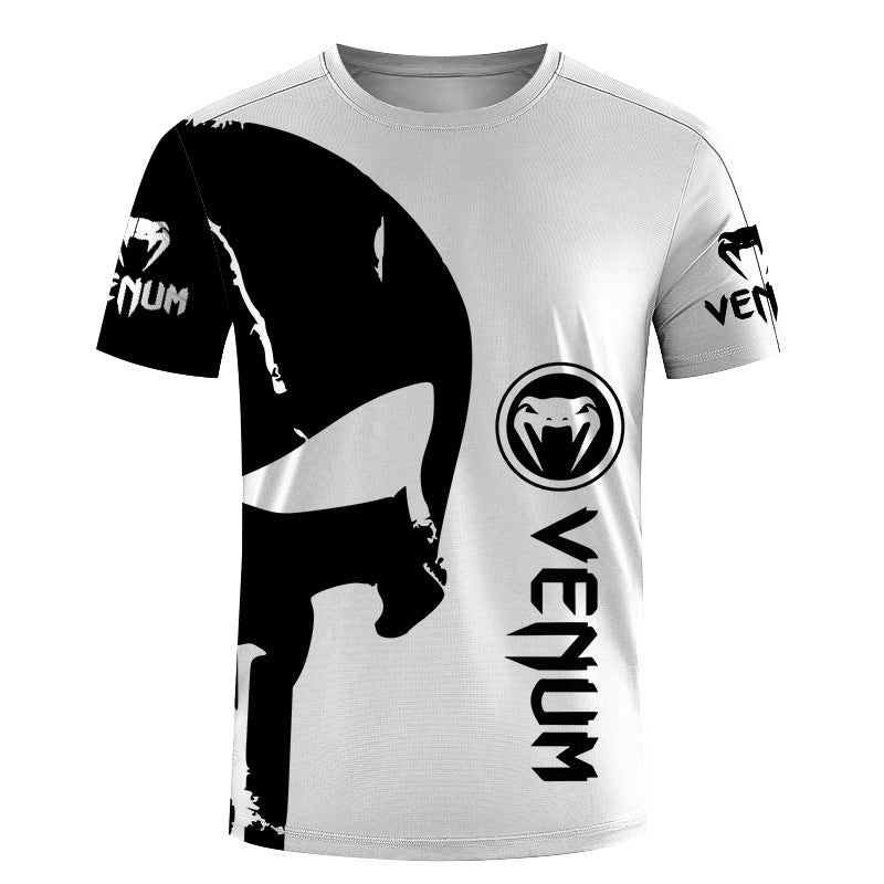 Men's Razer digital print slim-fit pullover men's short sleeve T-shirt