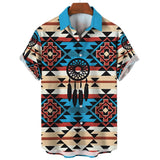 Men’s Summer Vintage V-Neck Shirt – Lightweight Casual Tee