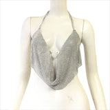 American Hot Top Metal Full Diamond Sexy Chain On Neck Sling