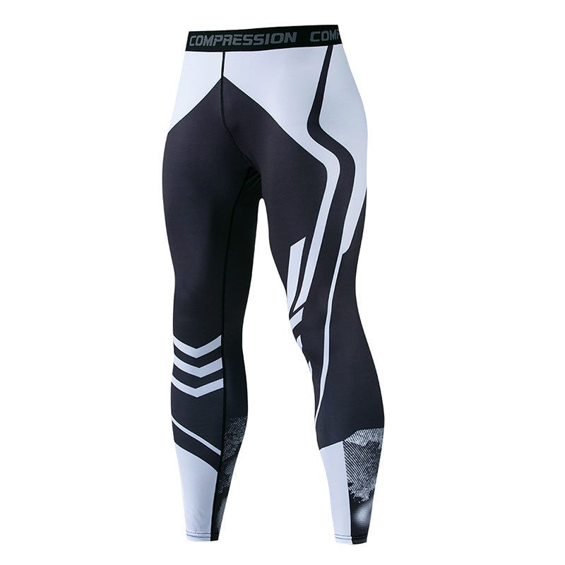 Sports Tight Trousers Men's Fitness Pants Quick-drying