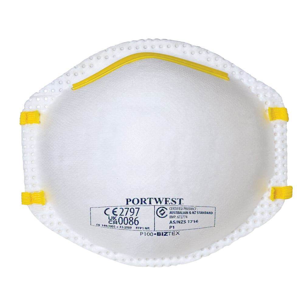 Portwest P100 FFP1 Respirator Face Mask (Pack of 20)