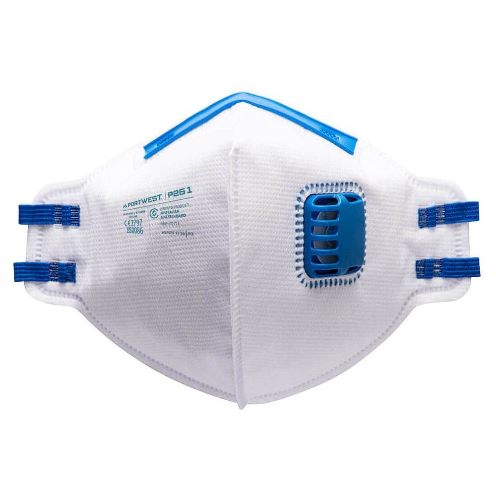 Portwest P251 FFP2 Valved Fold Flat Respirator (Pack of 20)