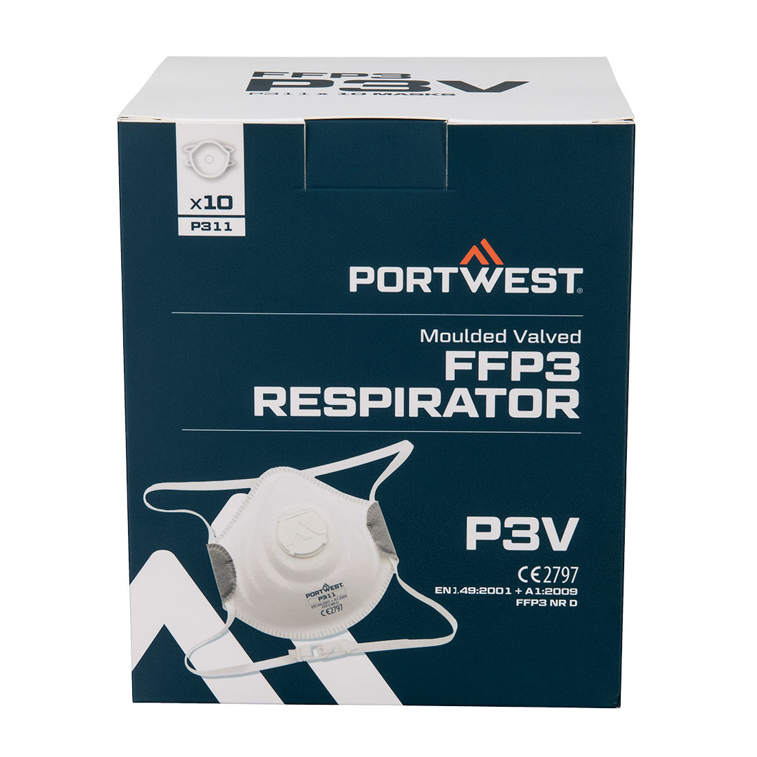 Portwest Moulded FFP3 Valved Respirator (Pk10)