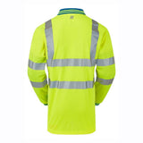 PULSAR P458 Hi-Vis Yellow Cut Resistant Sleeve Polo Shirt