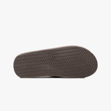 PDQ MARCO Mens Faux Leather Toe Post Flip Flop Brown