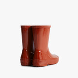 Hunter ORIGINAL KIDS FIRST Wellies Military Red Gloss