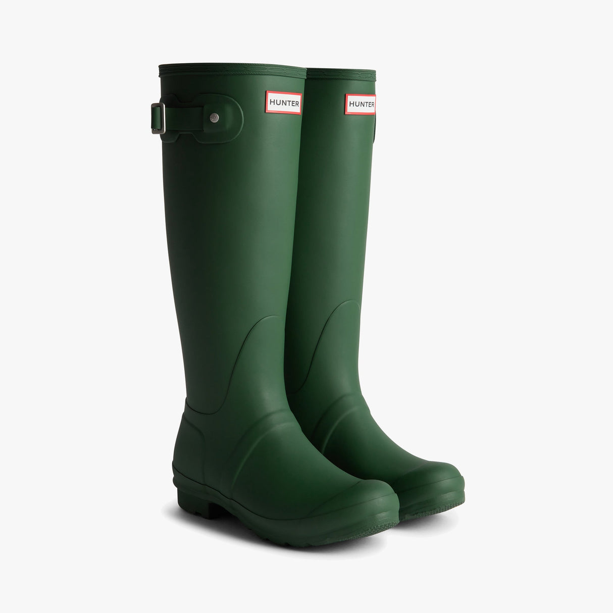 Hunter ORIGINAL TALL TARTAN Wellies Green