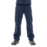 Herock Thor Shortleg Water-Repellent Work Trousers Navy / 30" Waist, 28" Leg