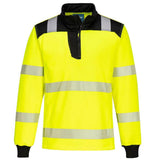 Portwest PW326 PW3 Hi-Vis 1/4 Zip Sweatshirt