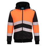 Portwest PW3 Hi-Vis Zipped Class 1 Winter Hoodie