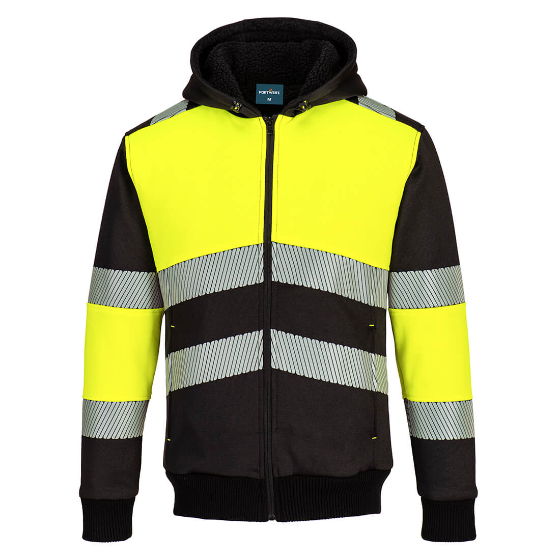 Portwest PW3 Hi-Vis Zipped Class 1 Winter Hoodie