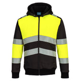 Portwest PW3 Hi-Vis Zipped Class 1 Winter Hoodie