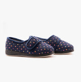Padders LOTTY Womens (4E/6E) Full Slippers Navy