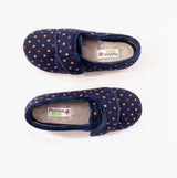 Padders LOTTY Womens (4E/6E) Full Slippers Navy