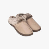 Padders FLORRIE Womens (2E Fit) Mule Slippers Taupe Combi