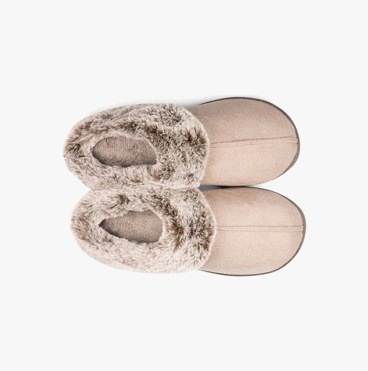 Padders FLORRIE Womens (2E Fit) Mule Slippers Taupe Combi