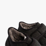 Padders BRIAN Mens Boot Slippers Charcoal
