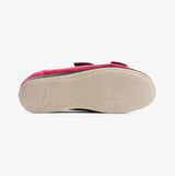 Padders LYDIA X Womens (6E Fit) Touch Fasten Slippers Winter Red