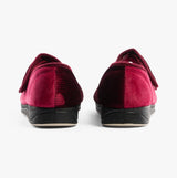 Padders LYDIA X Womens (6E Fit) Touch Fasten Slippers Winter Red