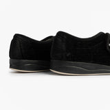 Padders CAMILLA Womens (2E Fit) Touch Fasten Slippers Black