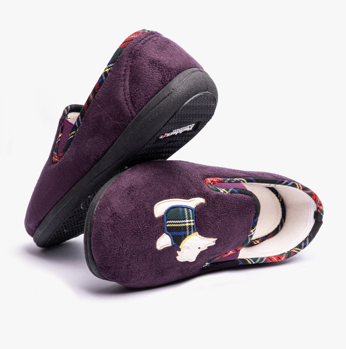 Padders DANDIE Womens (2E/3E Fit) Full Slippers Purple