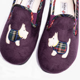 Padders DANDIE Womens (2E/3E Fit) Full Slippers Purple