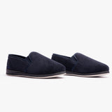 Padders ALBERT Mens (G Fit) Full Slippers Corduroy Navy