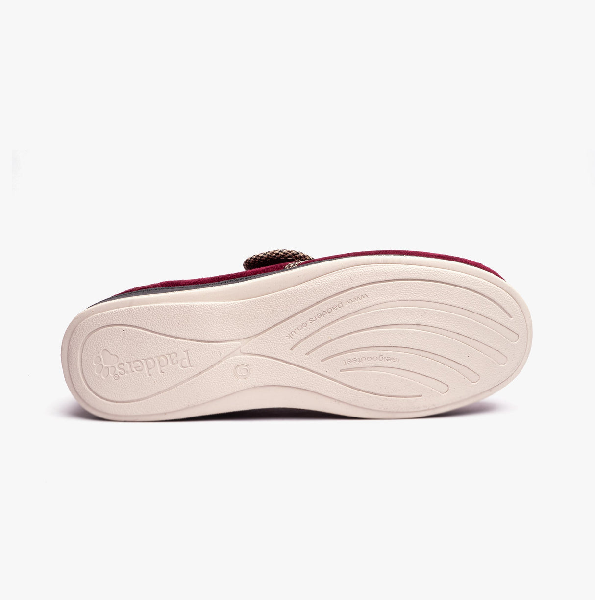 Padders HARRY (G Fit) Mens Slippers Burgundy