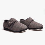 Padders CHARLES Mens (G Fit) Slippers Grey Combi