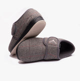 Padders CHARLES Mens (G Fit) Slippers Grey Combi