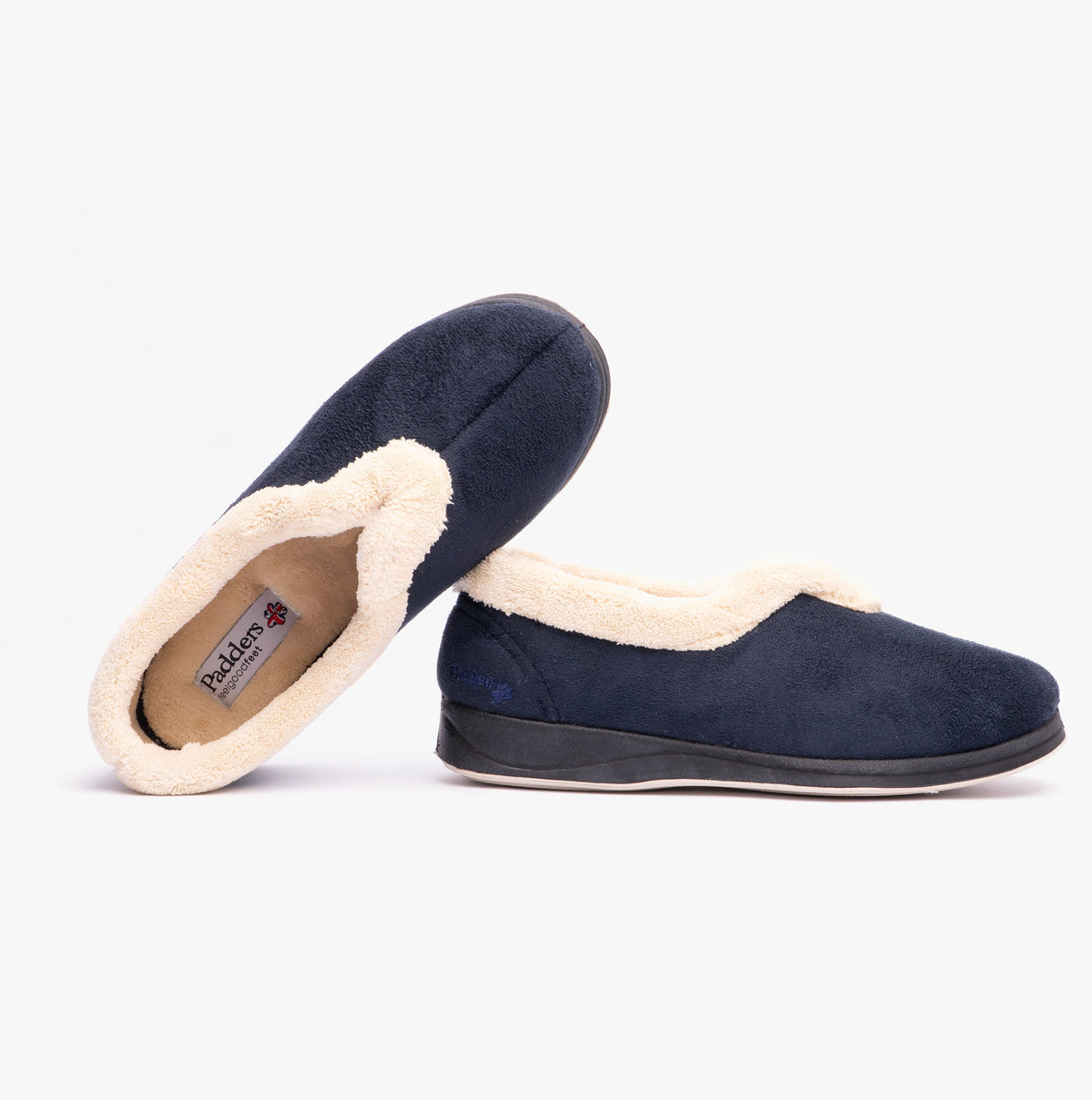 Padders CARMEN Womens (2E Fit) Full Slippers Navy